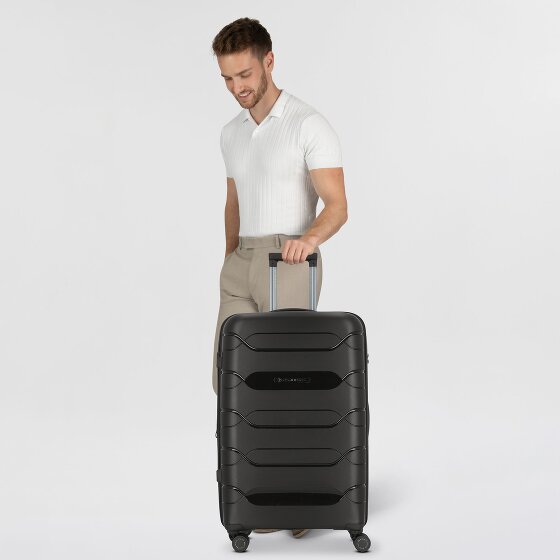 Polestream Strz by Asteroid 4 ruote Carrello L 74 cm con piega di espansione