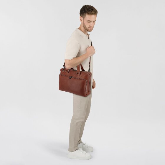 Plevier Vintage Larry Valigetta Pelle 40 cm Scomparto per laptop