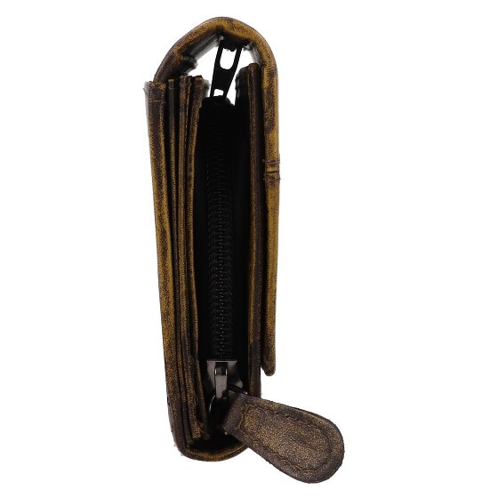 Greenburry Destressed Portafoglio Protezione RFID Pelle 18.5 cm