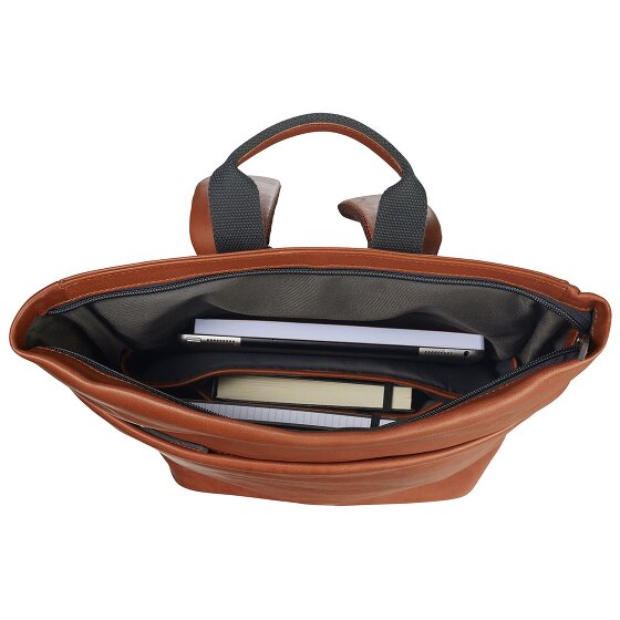 Leonhard Heyden Hamburg Zaino in pelle 46 cm Scomparto per laptop