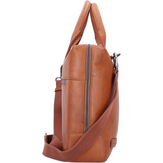 Plevier Rock Basalt Valigetta Vera Pelle 41 cm Vano porta PC