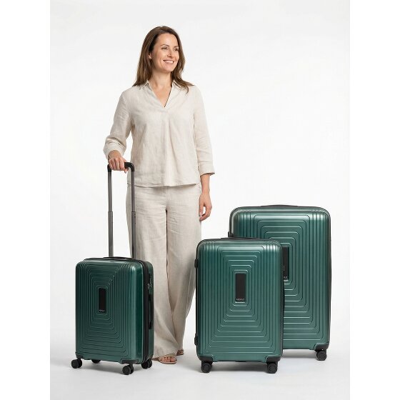 Redolz Essentials 14 4 ruote Set di valigie 3 pezzi con piega di espansione