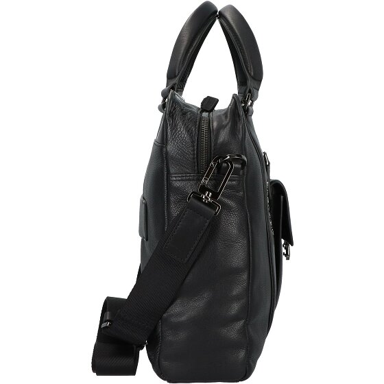 Piquadro Cartella Kobe 40 cm in pelle con scomparto per laptop