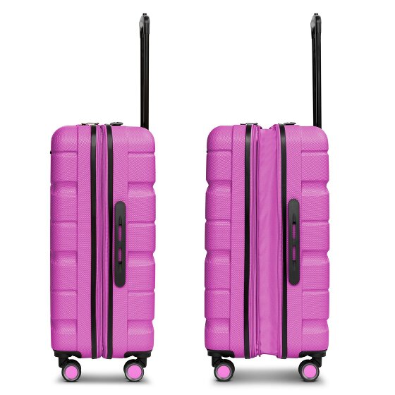 Franky Munich 4.0 Set di valigie a 4 ruote, 3 pezzi con piega elastica