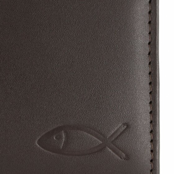 oxmox Leather Portafoglio Protezione RFID Vera Pelle 10 cm