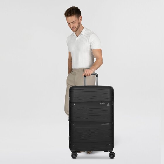 d&n Travel Line 4300-Plus 4 ruote Carrello L 76 cm con piega di espansione