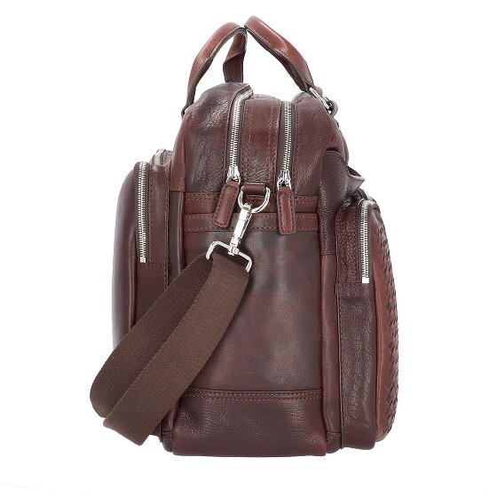 bugatti Cartella in pelle intrecciata 48 cm