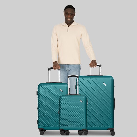 Check.In Paradise 2.0 4 ruote Set di valigie 3 pezzi con piega di espansione