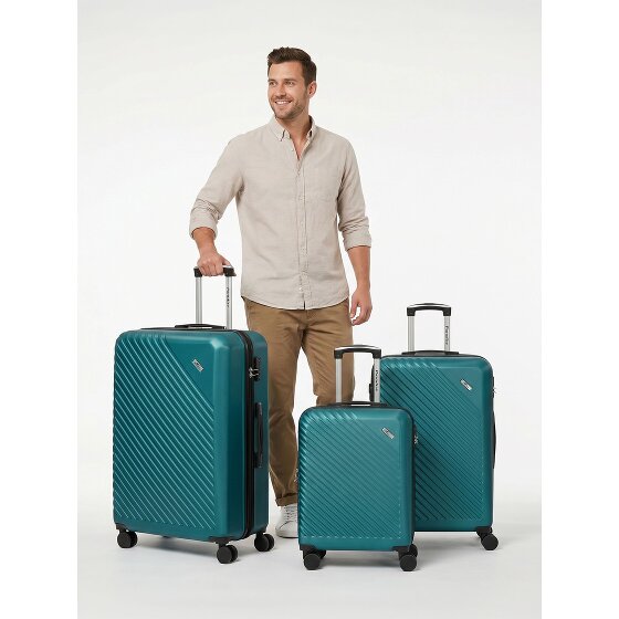 Check.In Paradise 2.0 4 ruote Set di valigie 3 pezzi espandibile