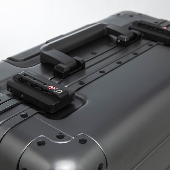 Alumaxx Trolley pilota Gravity a 4 ruote in Alluminio, 44 cm, con scomparto per laptop