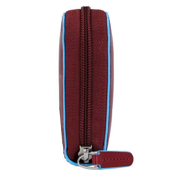 Piquadro Portafoglio quadrato blu RFID in pelle 19 cm