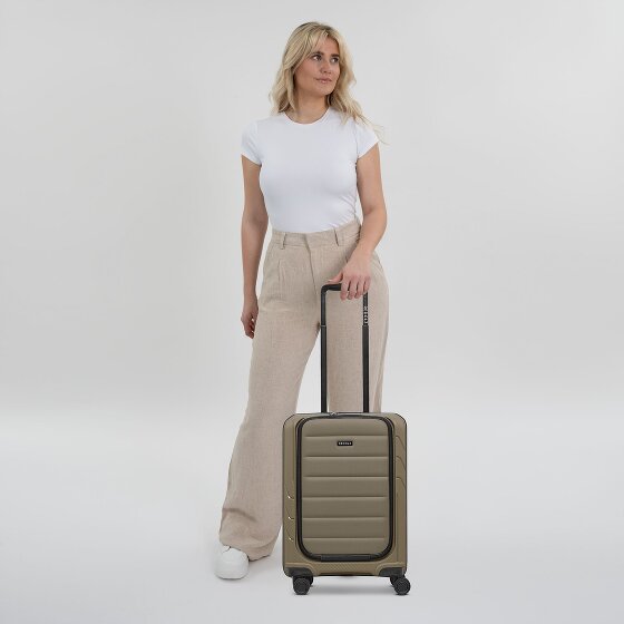 Redolz Essentials 17 Trolley da cabina a 4 ruote 55 cm con tasca morbida per laptop