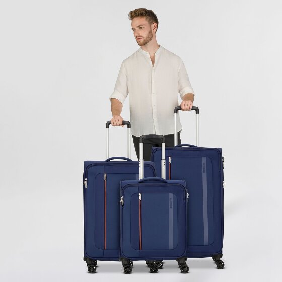 American Tourister Blazing Ride 4 ruote Set di valigie 3 pezzi con piega di espansione