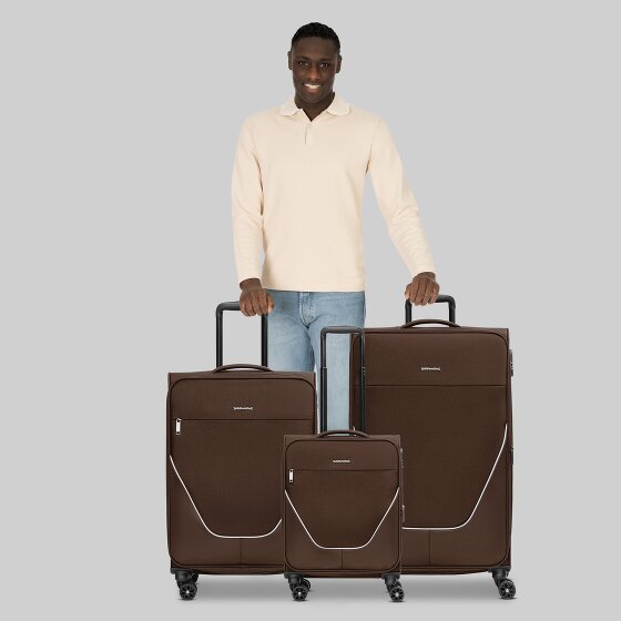 Stratic taska set di valigie a 4 ruote 3 pezzi con piega elastica