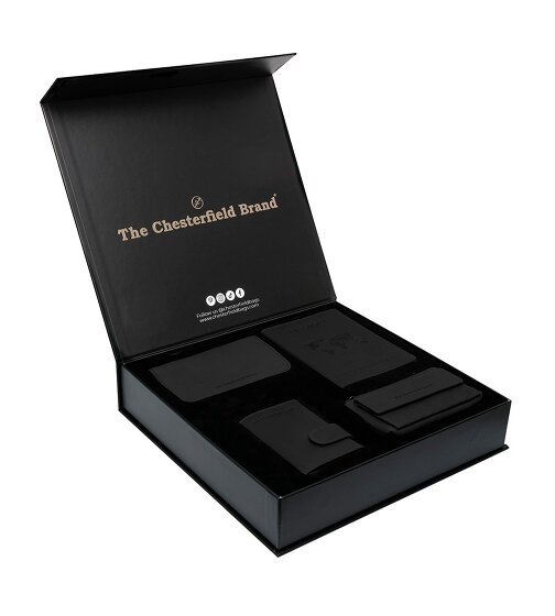 The Chesterfield Brand Porta carte di credito 4 pezzi in pelle 7 cm