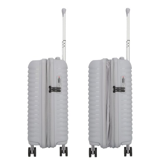 d&n Travel Line 4500 4 ruote Trolley cabina S 55 cm espandibile