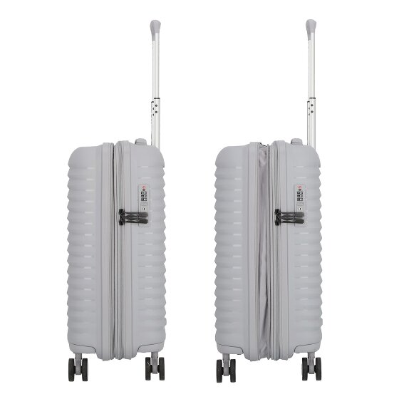 d&n Travel Line 4500 4 ruote Carrello della cabina S 55 cm con piega di espansione