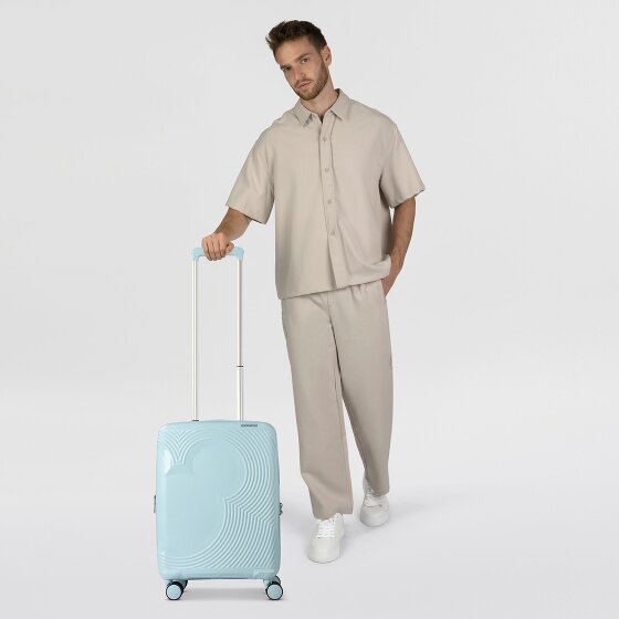 American Tourister Mickey Magic 4 ruote Carrello della cabina 55 cm con piega di espansione
