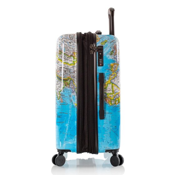 Heys Black Camo 4 ruote Set di valigie 3 pezzi con piega di espansione