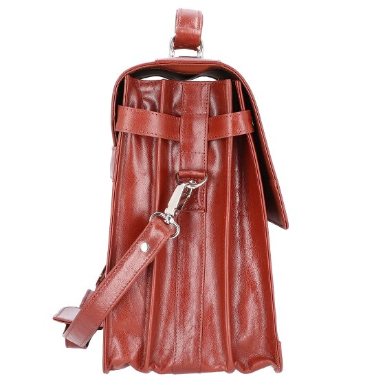 Alassio Cartella in pelle Mocca 38 cm scomparto per laptop