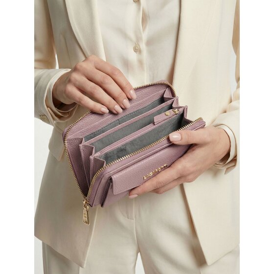 Lazarotti Bologna Portafoglio in pelle con zip Custodia per cellulare in pelle 19 cm