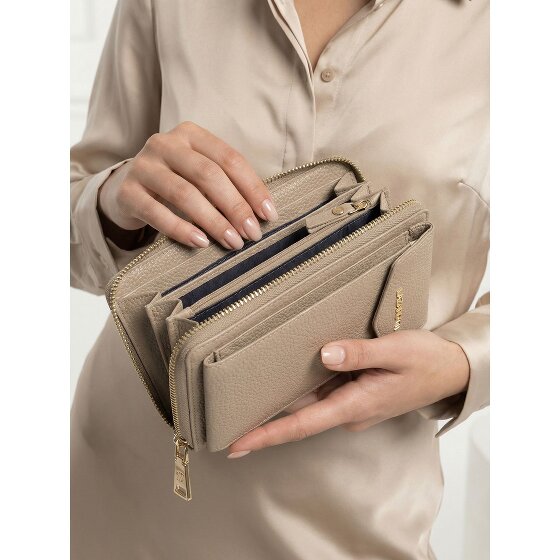 Lazarotti Bologna Portafoglio in pelle con zip Custodia per cellulare in pelle 19 cm