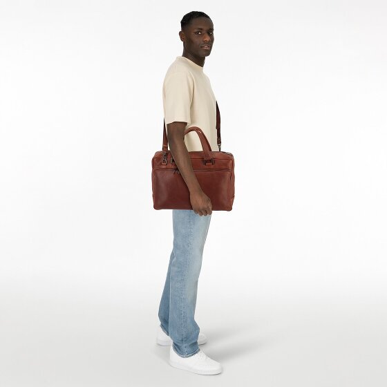 Plevier Vintage Bill Valigetta Pelle 40 cm Scomparto per laptop