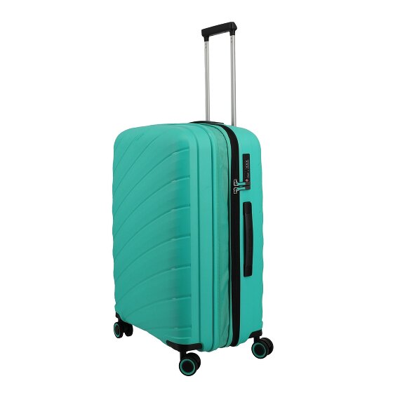 Travelite Burano 4 ruote Set di valigie 3 pezzi con piega di espansione