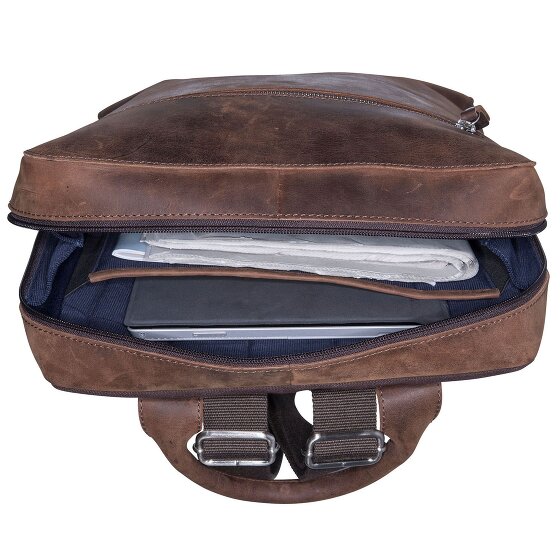 Leonhard Heyden Zaino Salisbury in pelle 37 cm Scomparto per computer portatile