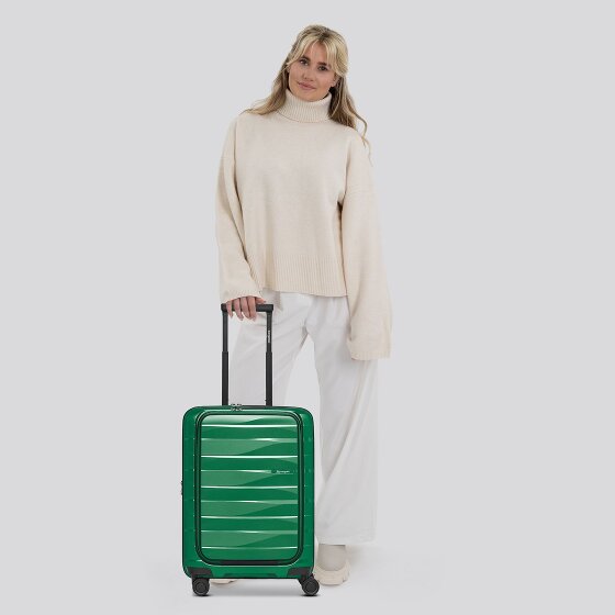 Bergpfeil Travel 4 ruote Carrello della cabina 55 cm Scomparto per laptop con piega di espansione