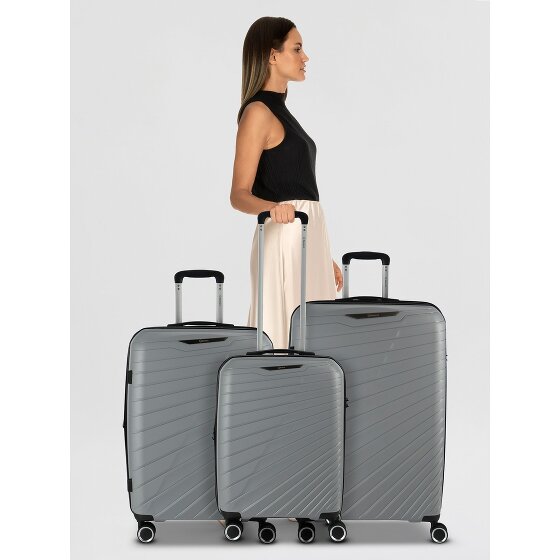 Benzi 5808 4 ruote Set di valigie 3 pezzi con piega di espansione
