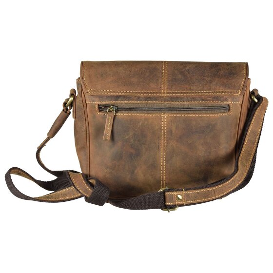 Greenburry Borsa a tracolla vintage in pelle 28 cm