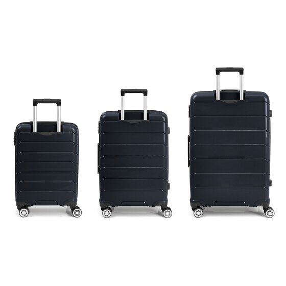Gabol Midori 4 Roll Suitcase Set 3pcs.