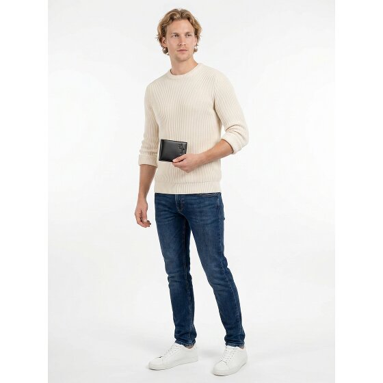 oxmox Leather Portafoglio Protezione RFID Vera Pelle 13 cm