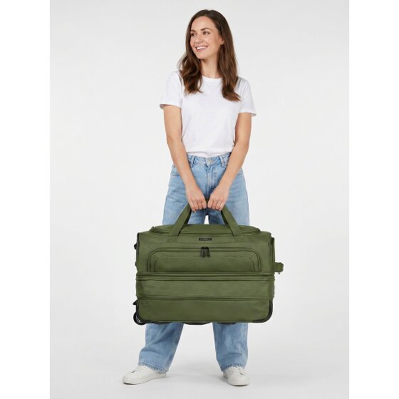 Redolz Duffle Essentials Borsa da viaggio a 2 ruote 55 cm M con patta di espansione