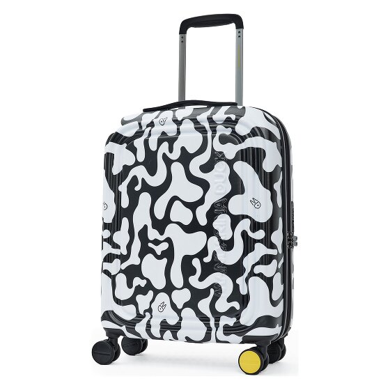 Mandarina Duck Logoduck + Moire 4 ruote Carrello della cabina 55 cm con piega di espansione