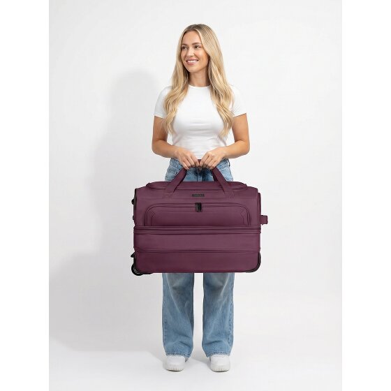 Redolz Duffle Essentials Borsa da viaggio a 2 ruote 55 cm M con patta di espansione