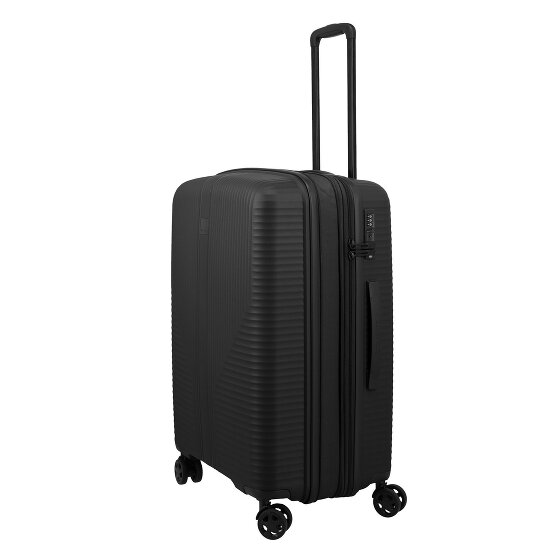 Travelite Air Stripe 4 ruote Carrello M 66 cm con piega di espansione