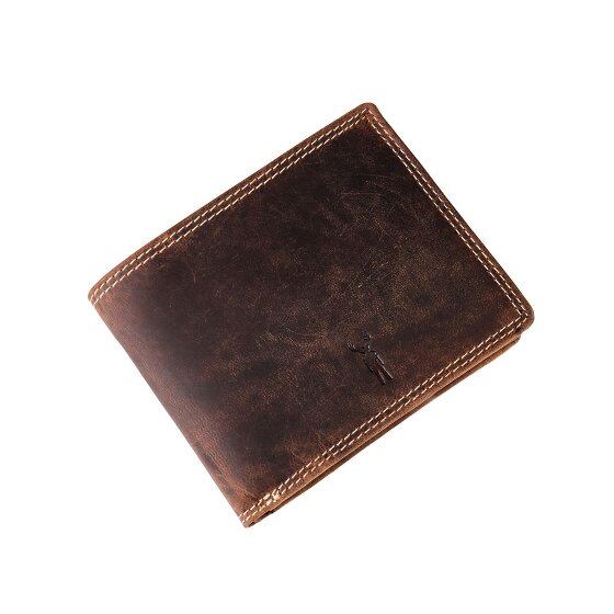 Jack Kinsky Baltimore 101 Portafoglio Protezione RFID Pelle 13 cm