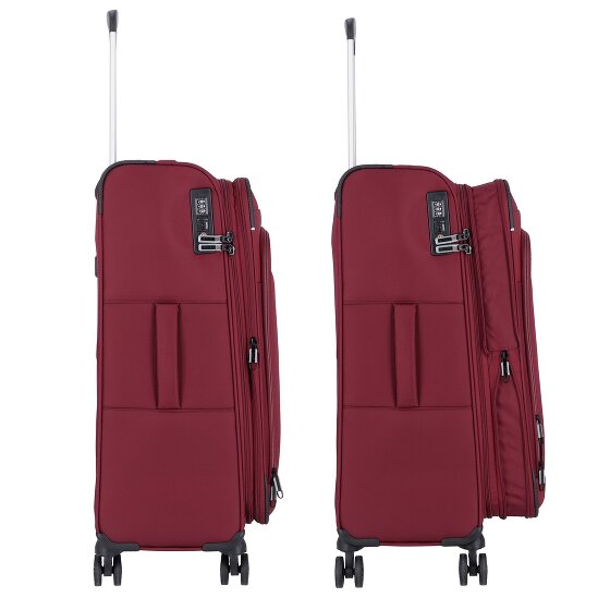 d&n Travel Line 9504 4 ruote Set di valigie 3 pezzi con piega di espansione