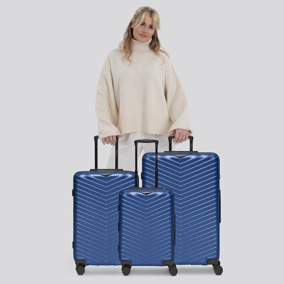 Redolz Essentials 18 4 ruote Set di valigie 3 pezzi con piega di espansione