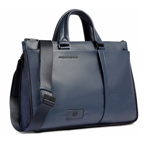 Piquadro Russel Valigetta Protezione RFID Pelle 42 cm Scomparto per laptop