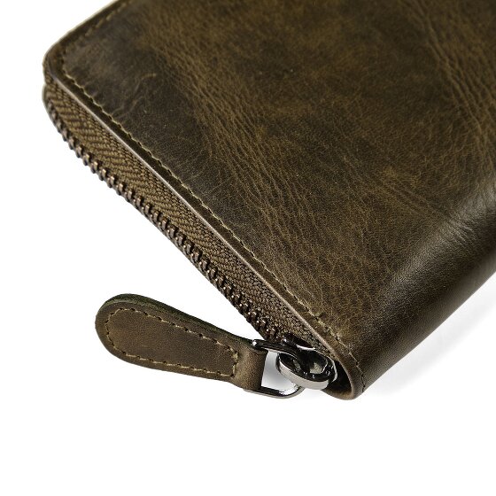 Greenburry Newport Portafoglio Protezione RFID Pelle 13 cm