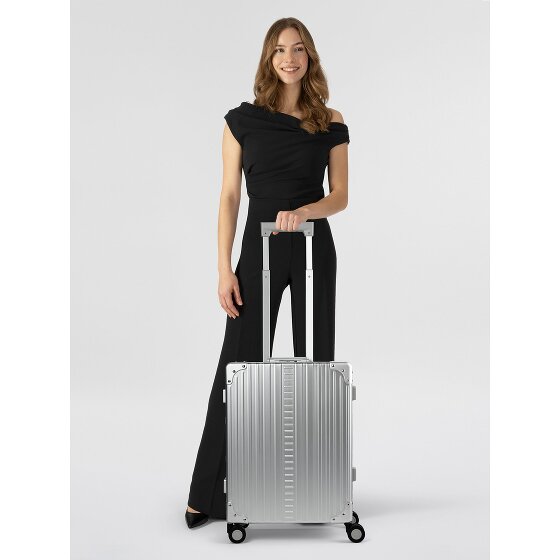 Aleon Trolley cabina Traveler Domestic a 4 ruote in Alluminio, 55 cm