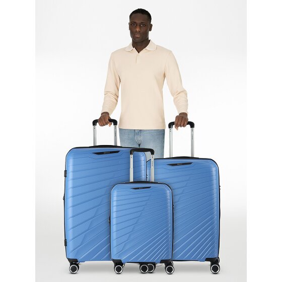 Benzi 5808 4 ruote Set di valigie 3 pezzi con piega di espansione