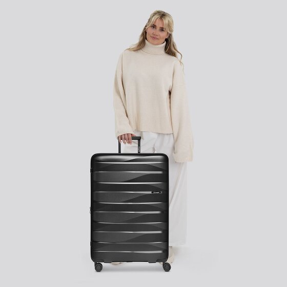 Bergpfeil Trolley da viaggio a 4 ruote L 75 cm con piega ad espansione