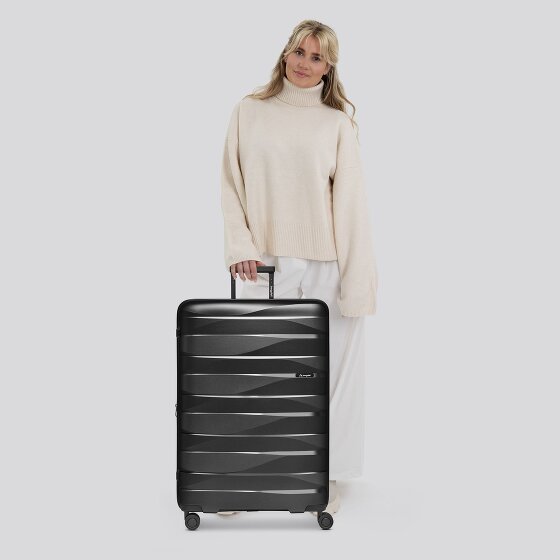 Bergpfeil Trolley da viaggio a 4 ruote L 75 cm con piega ad espansione