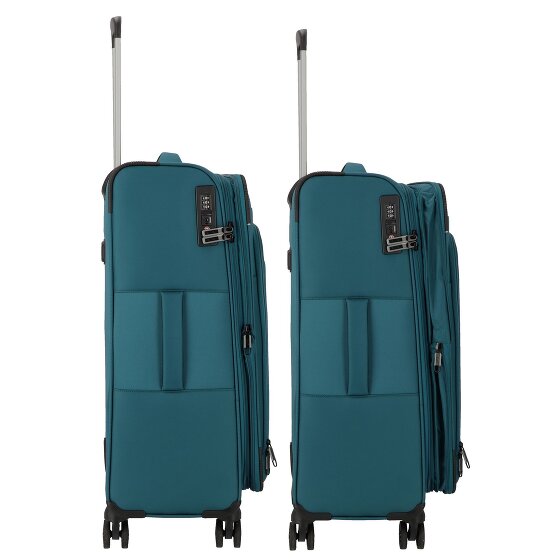 d&n Travel Line 9504 4 ruote Set di valigie 3 pezzi con piega di espansione