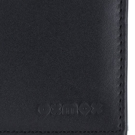 oxmox Leather Portafoglio Protezione RFID Vera Pelle 11 cm