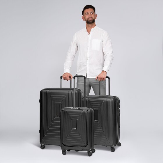 Redolz Essentials 14 4 ruote Set di valigie 3 pezzi con piega di espansione